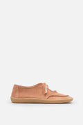 Nobrand Lune Ballet Barefoot Hakiki Süet Deri Somon Babet