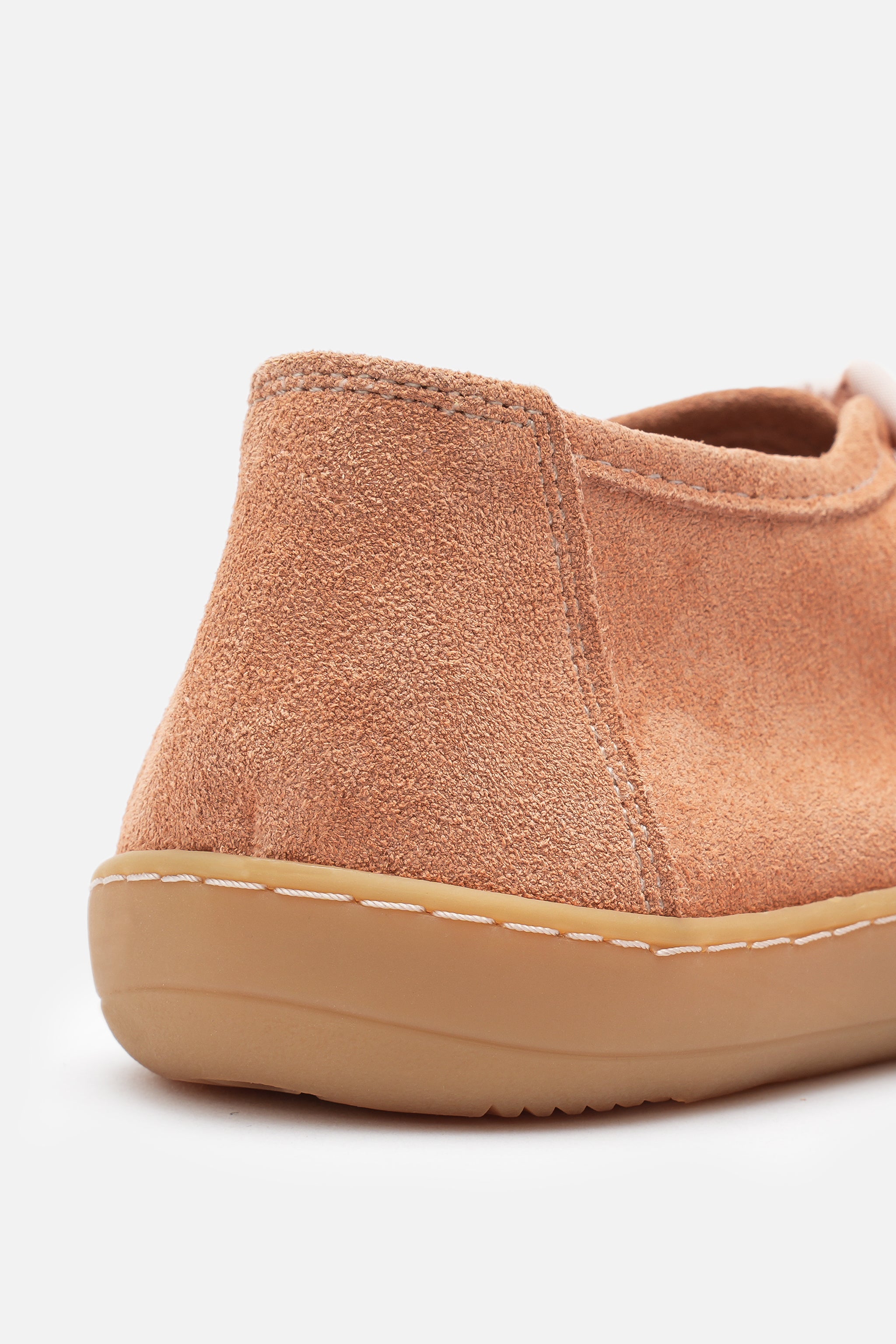 Nobrand Lune Ballet Barefoot Hakiki Süet Deri Somon Babet