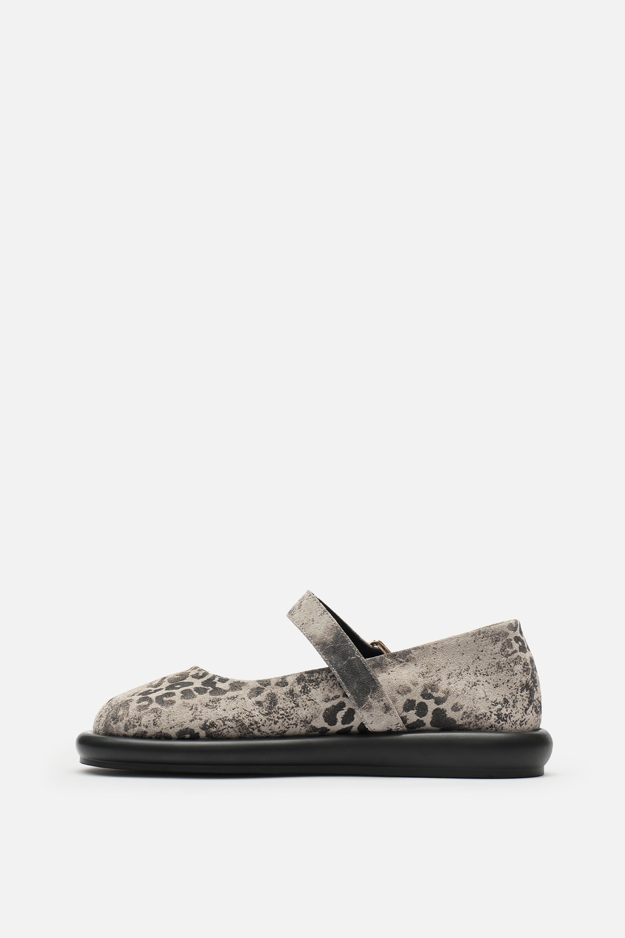 Nobrand Chunky Hakiki Leopar Deri Gündelik Babet
