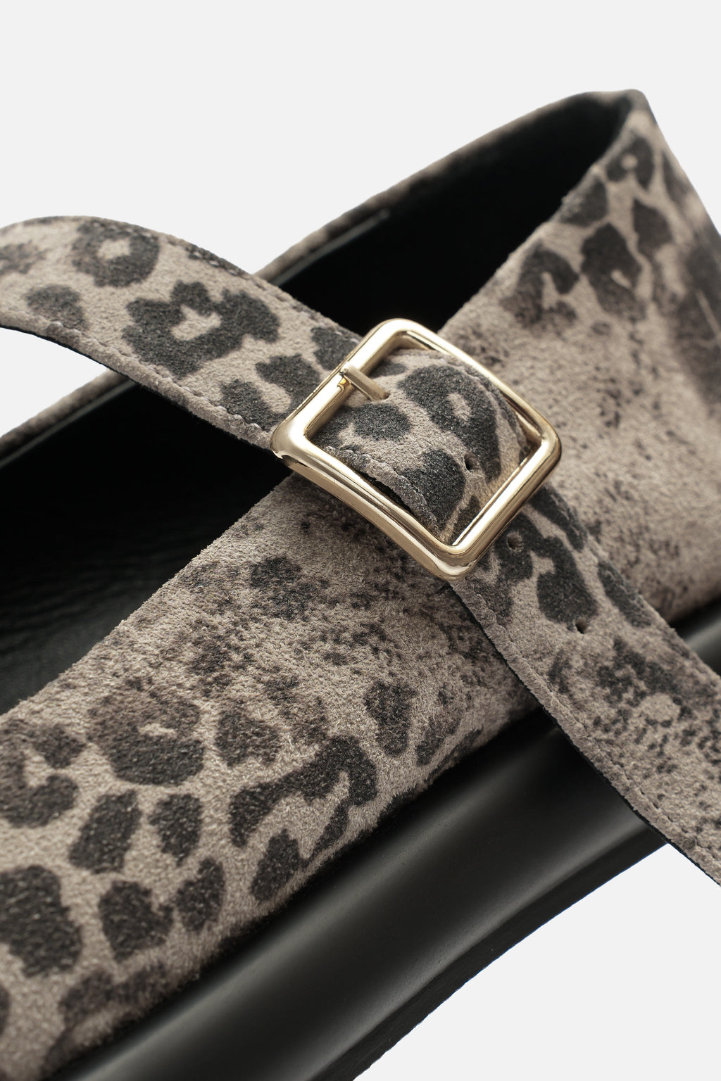 Nobrand Chunky Hakiki Leopar Deri Gündelik Babet