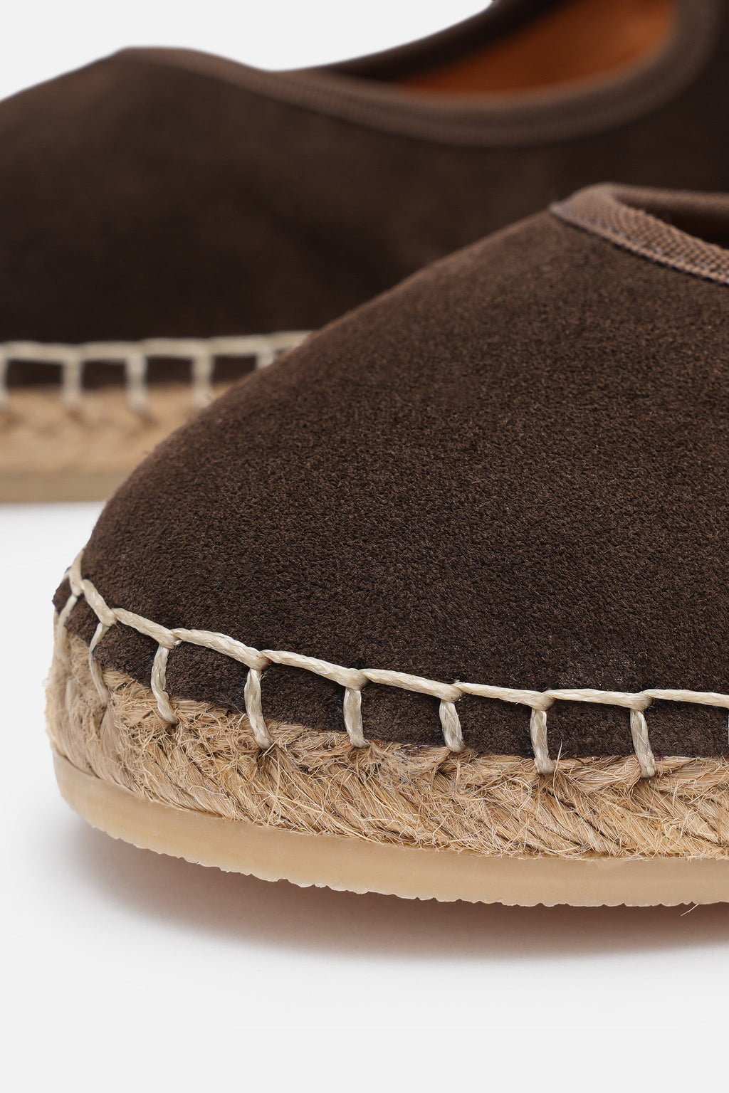 Nobrand Flabelus Mary Jane Hakiki Deri Süet Acı Kahve Espadril