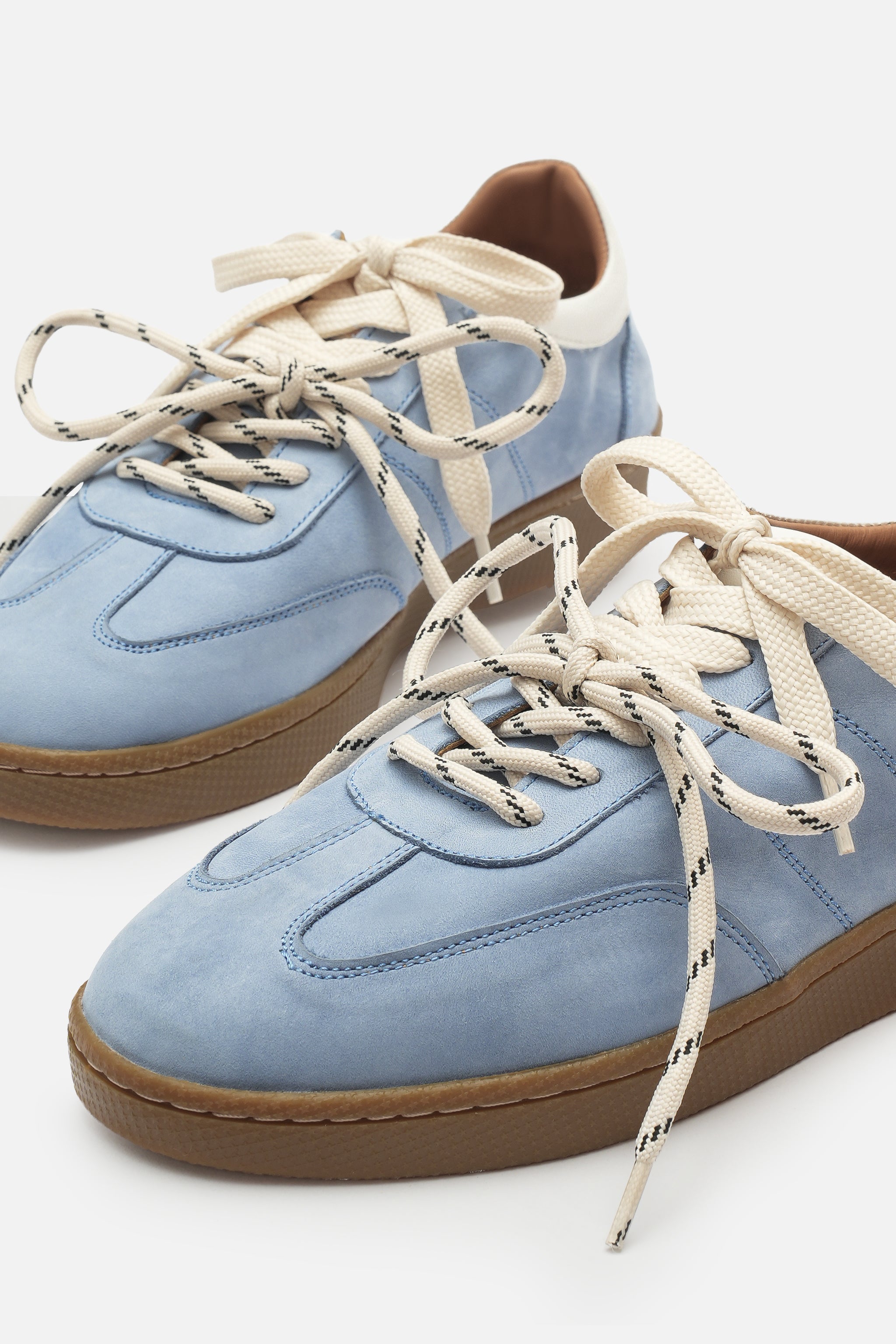 Nobrand Miu Court Hakiki Deri Ice Blue Sneaker