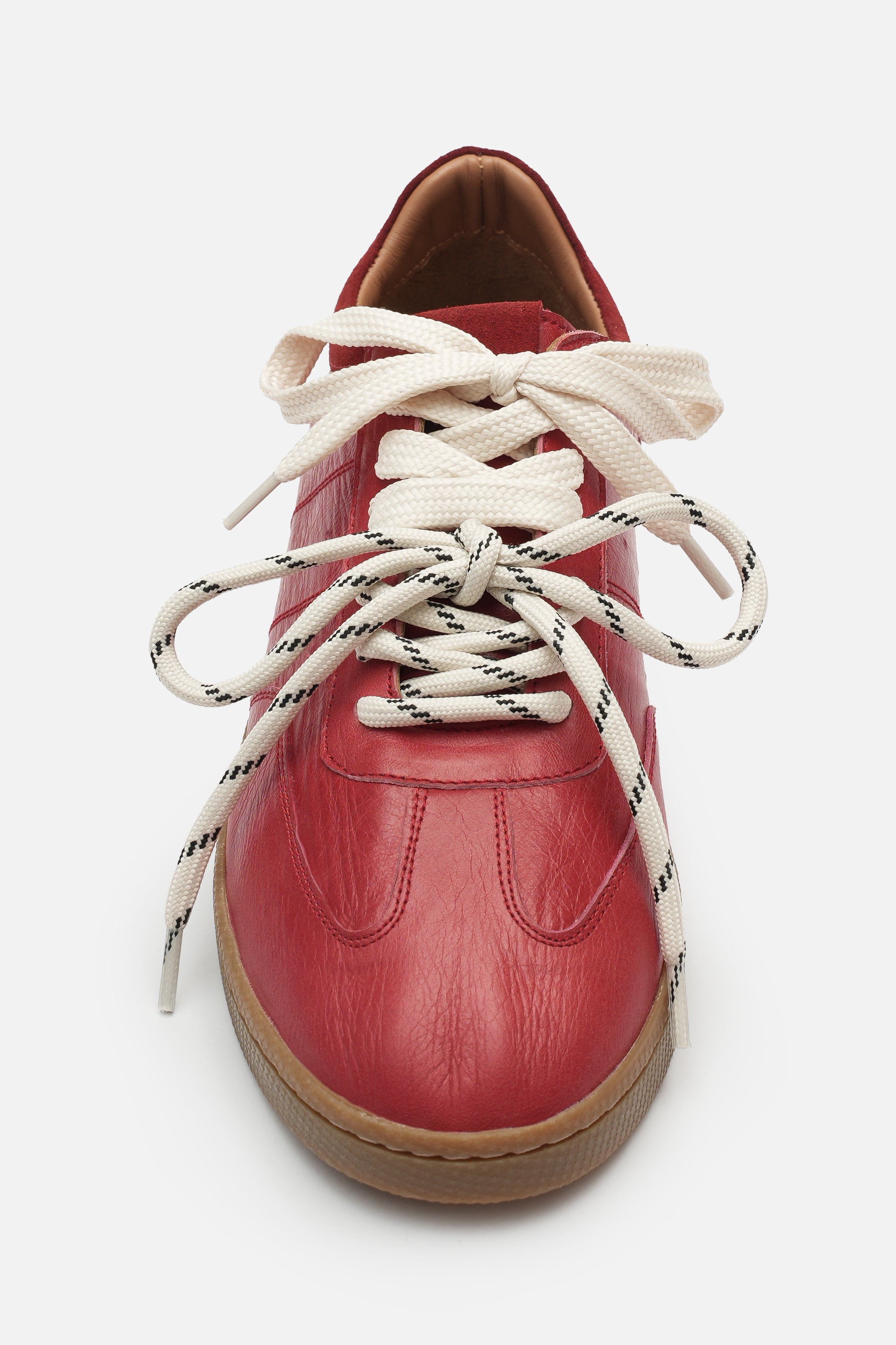 Nobrand Miu Court Hakiki Deri Kırmızı Sneaker