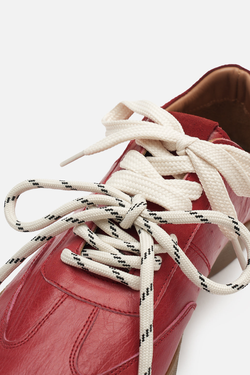 Nobrand Miu Court Hakiki Deri Kırmızı Sneaker