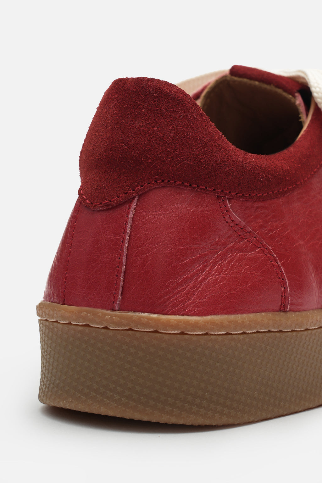Nobrand Miu Court Hakiki Deri Kırmızı Sneaker