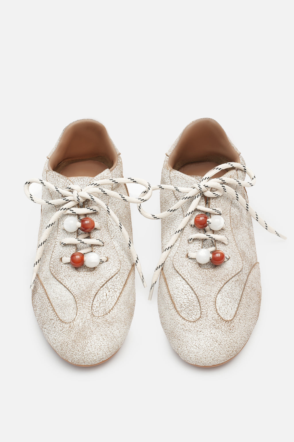 Nobrand Miu Pane Barefoot Hakiki Deri Sneaker