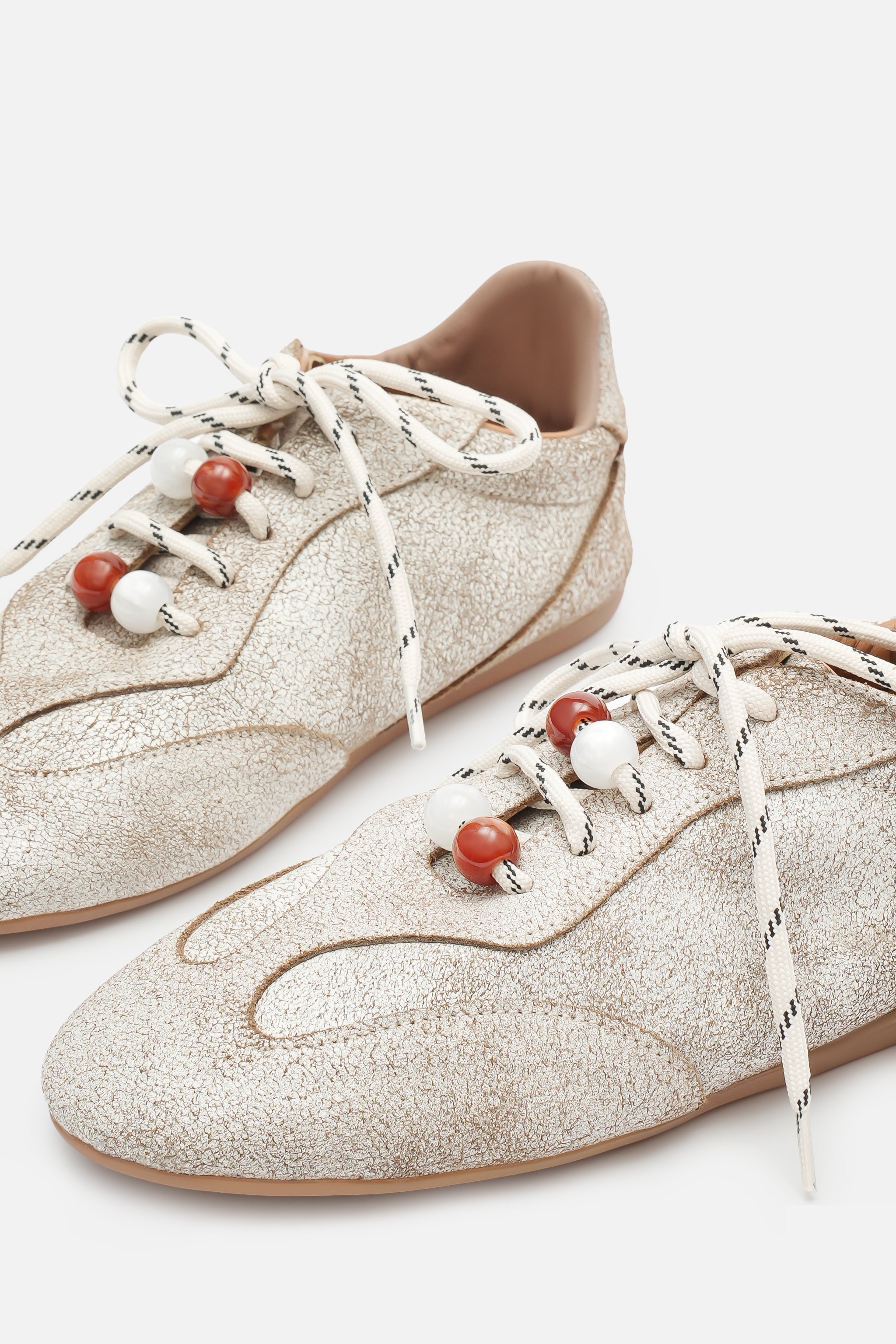 Nobrand Miu Pane Barefoot Hakiki Deri Sneaker