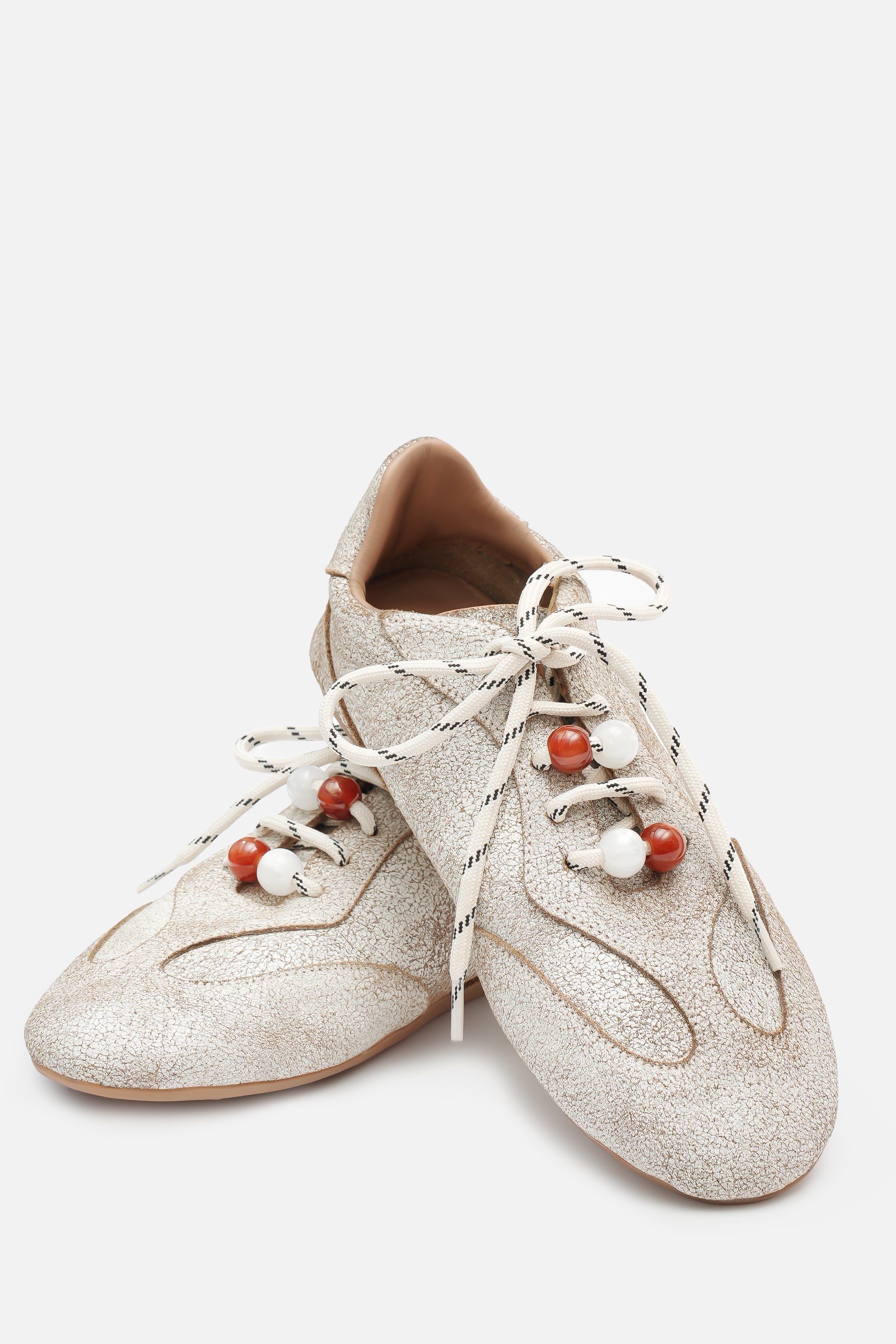 Nobrand Miu Pane Barefoot Hakiki Deri Sneaker