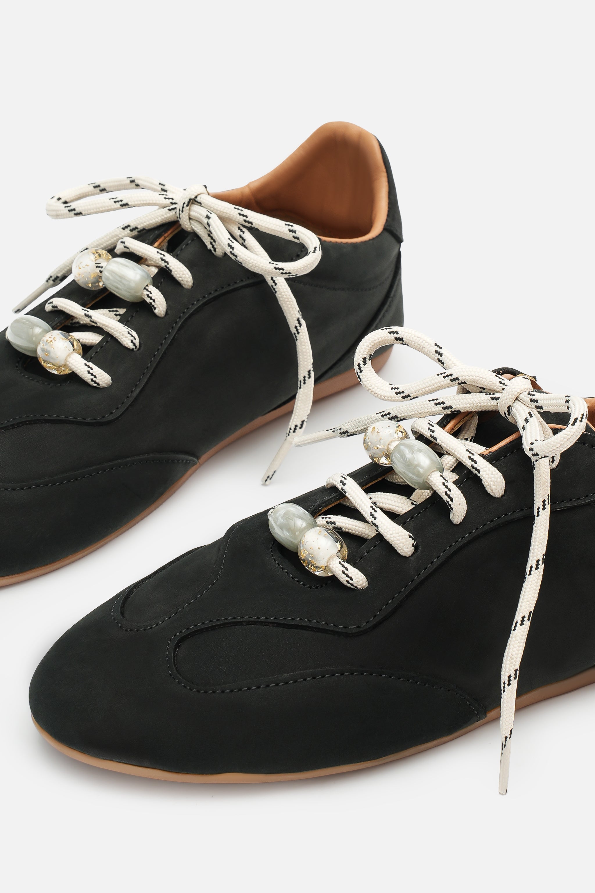 Nobrand Miu Pane Barefoot Hakiki Deri Sneaker