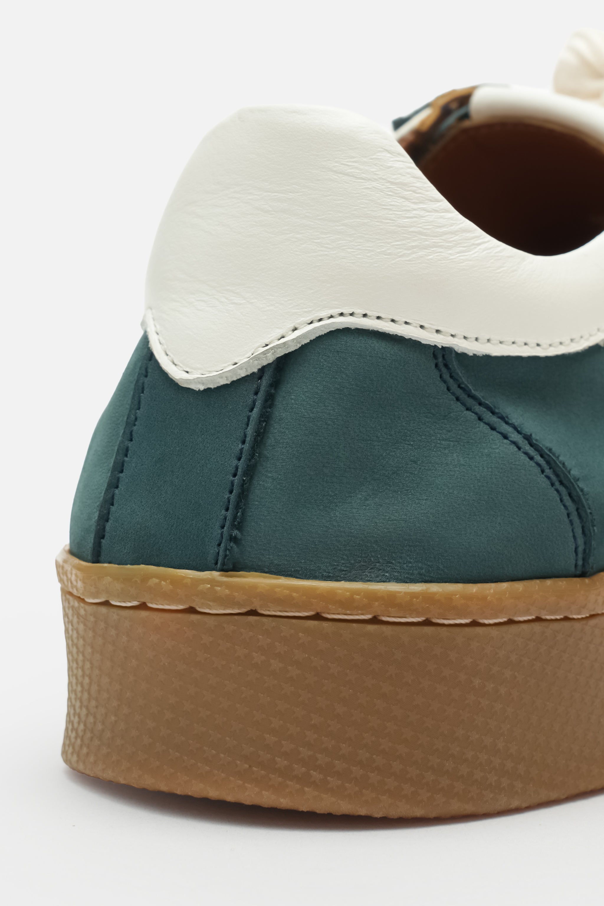 Nobrand Miu Court Hakiki Deri Petrol Yeşili Sneaker