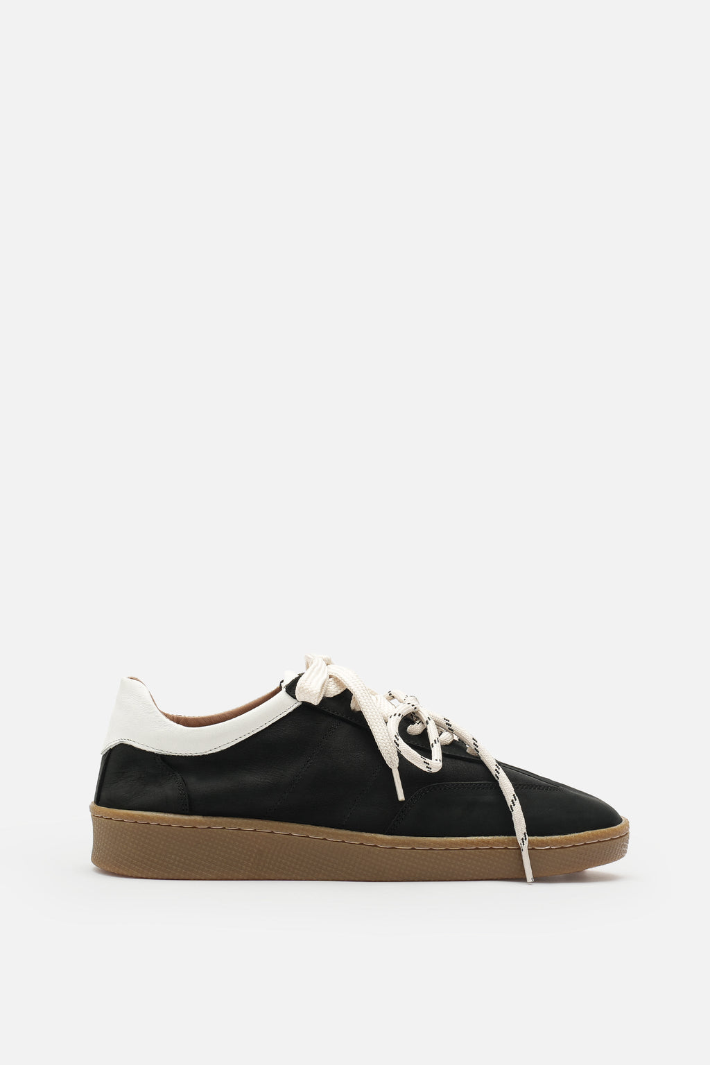 Nobrand Miu Court Hakiki Deri Siyah Sneaker