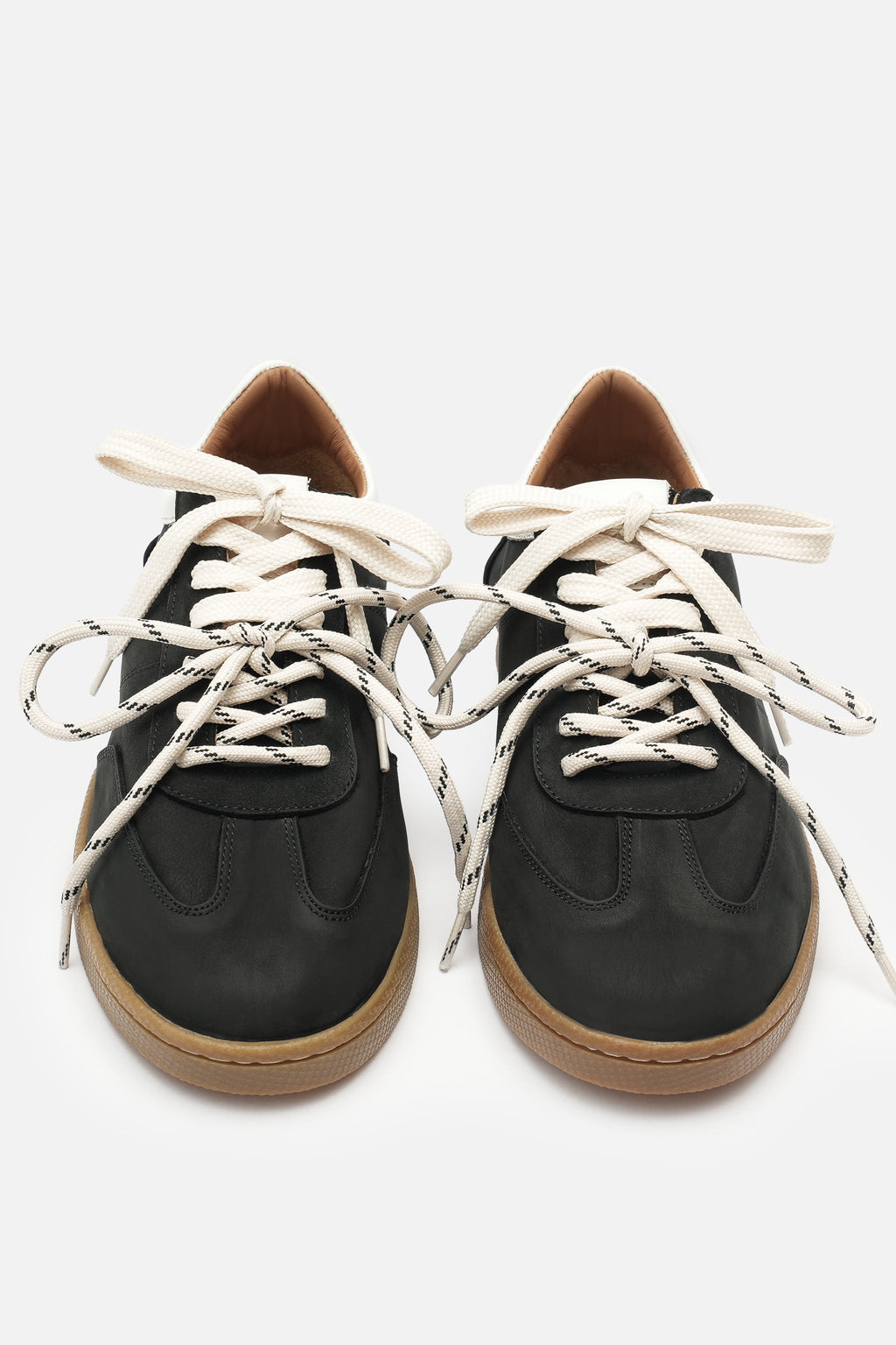 Nobrand Miu Court Hakiki Deri Siyah Sneaker