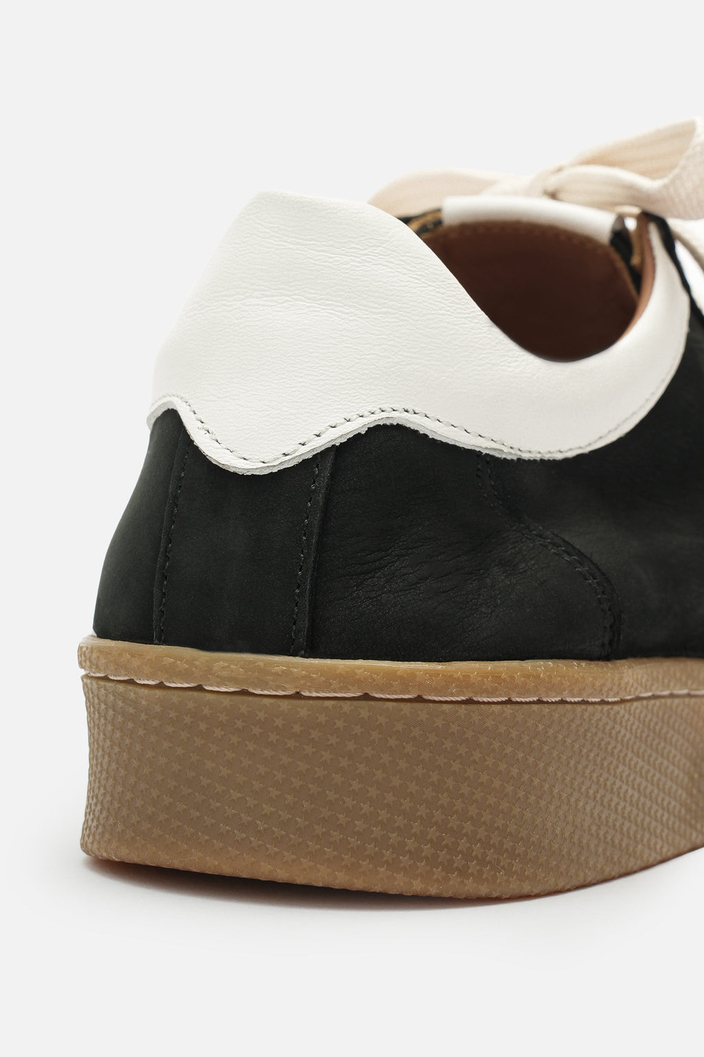 Nobrand Miu Court Hakiki Deri Siyah Sneaker