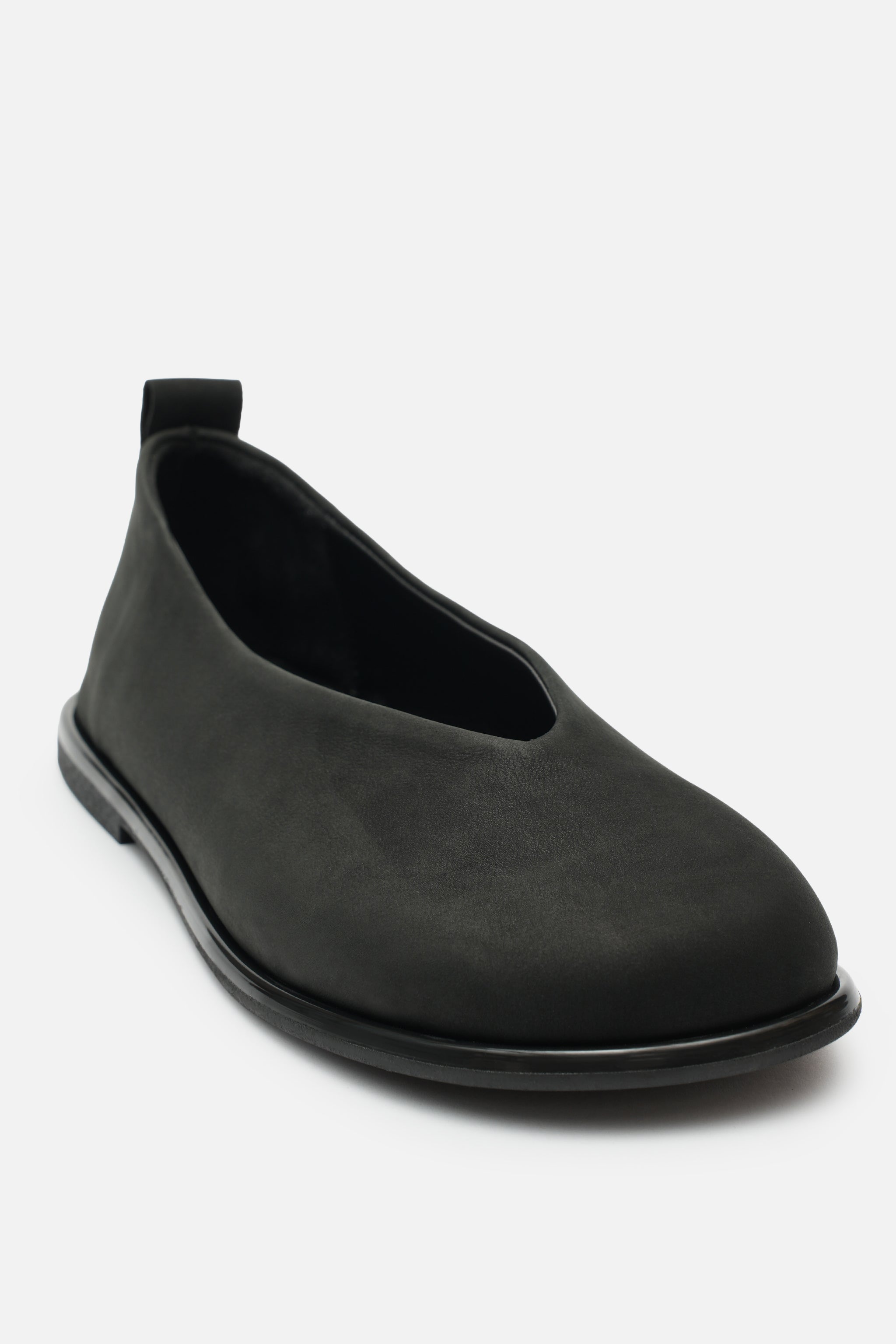 Nobrand Soft Ballet Hakiki Nubuk Deri Babet