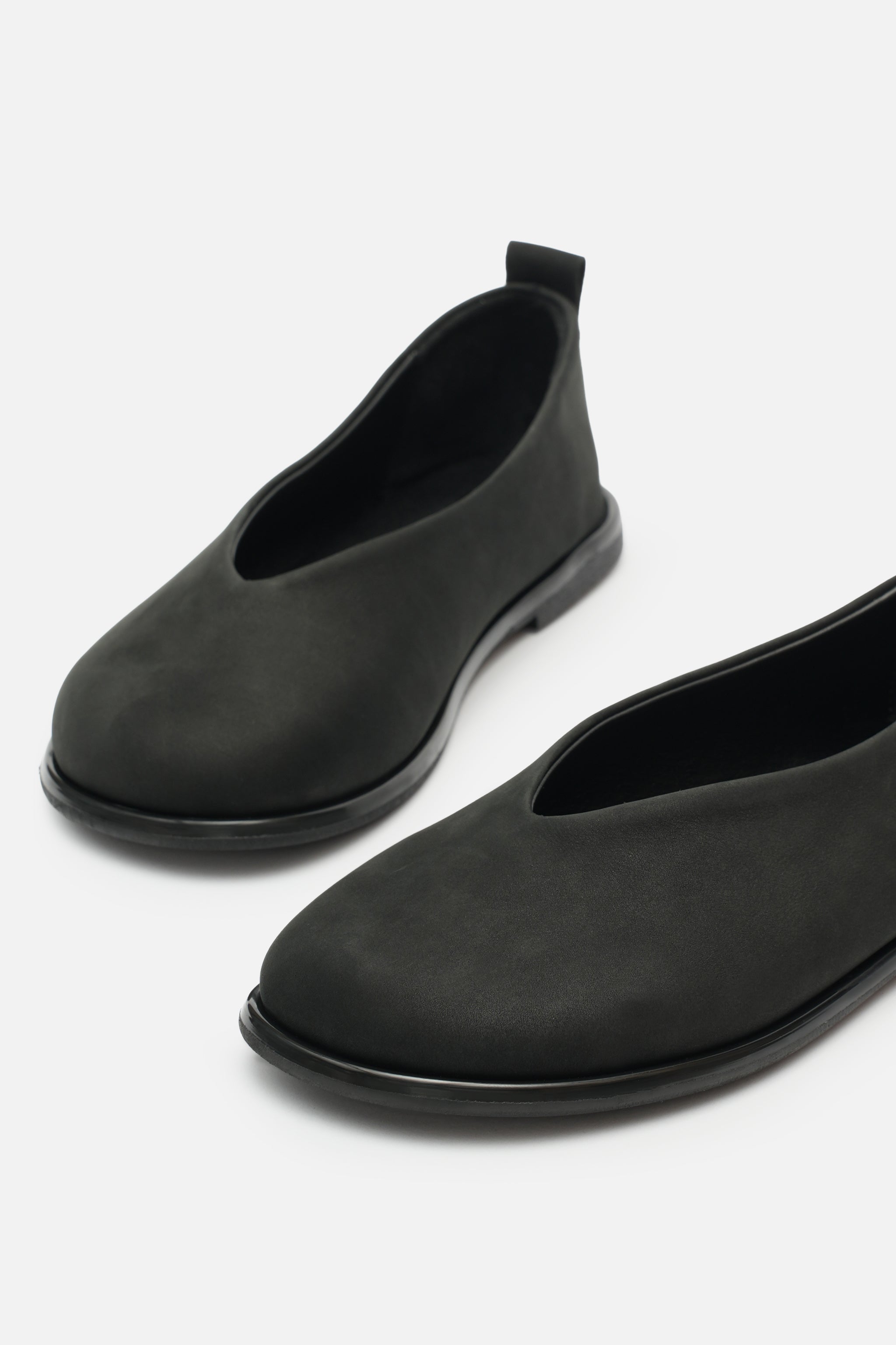 Nobrand Soft Ballet Hakiki Nubuk Deri Babet