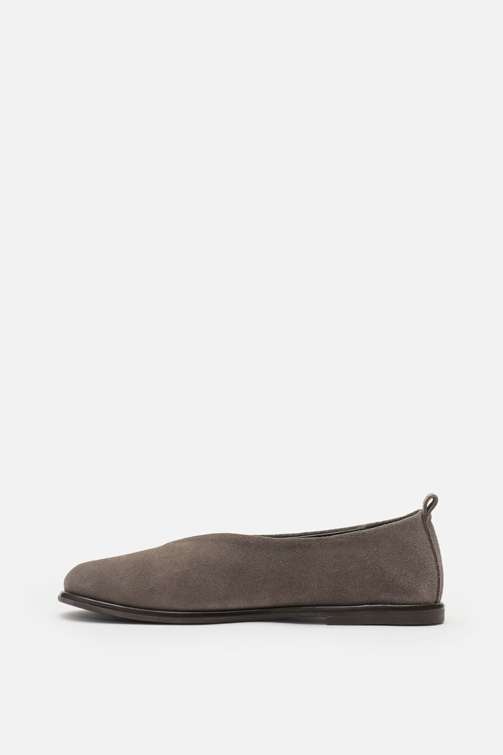 Nobrand Soft Ballet Hakiki Süet Deri Vizon Babet