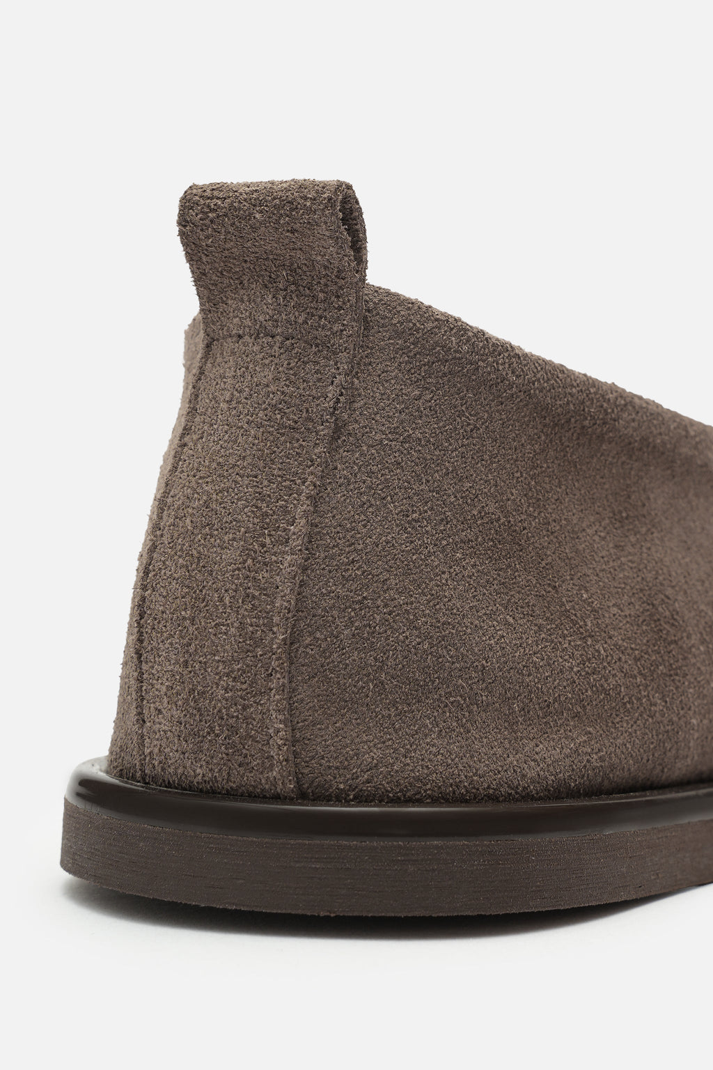 Nobrand Soft Ballet Hakiki Süet Deri Vizon Babet