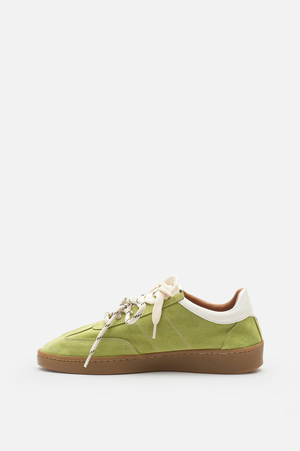 Nobrand Miu Court Hakiki Süet Deri Yağ Yeşili Sneaker