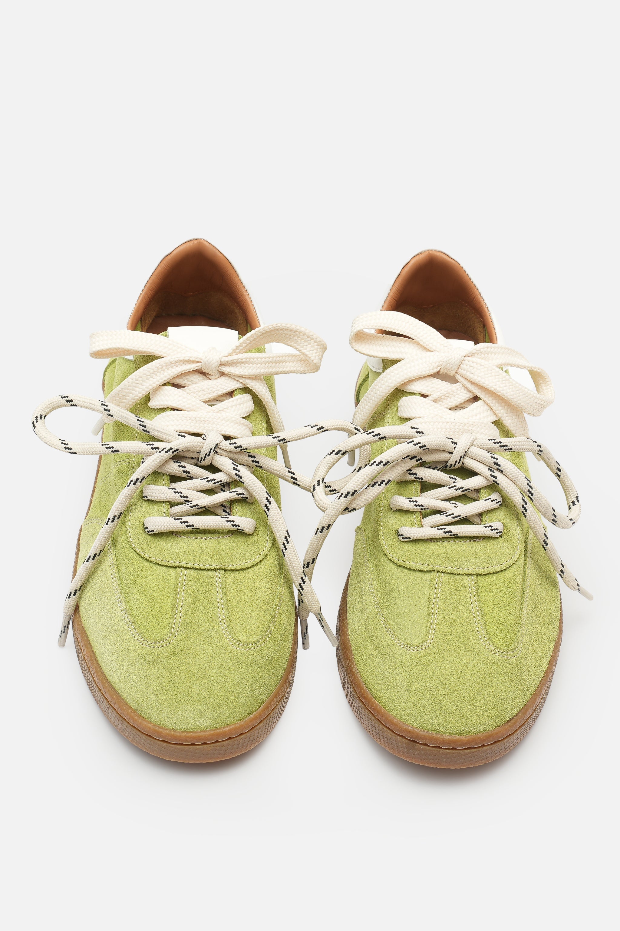 Nobrand Miu Court Hakiki Süet Deri Yağ Yeşili Sneaker